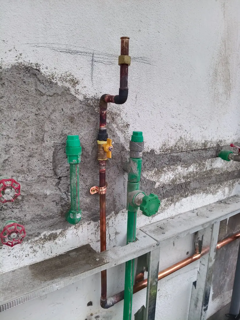 Modificación de red de gas para calefont